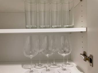 4 Highball Glasses + 6 Wine Glasses 1