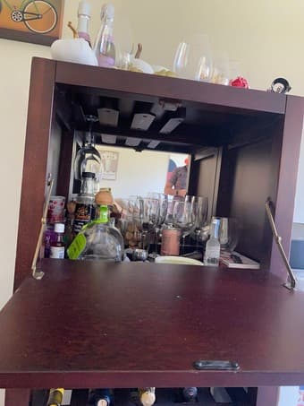 20 Bottle Wine Rack with Mirrored Storage space 3