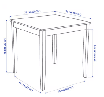 Black Table Ikea (orig. price $79.99) 2