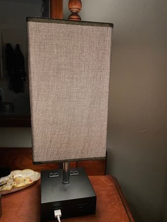 Lamp with USB and outlets 1
