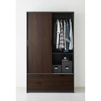 IKEA TRYSIL Wardrobe, Dark Brown Espresso 2