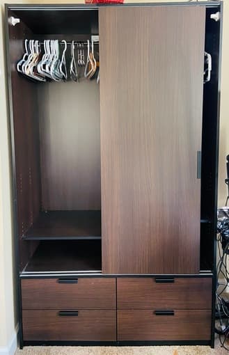 IKEA TRYSIL Wardrobe, Dark Brown Espresso 3