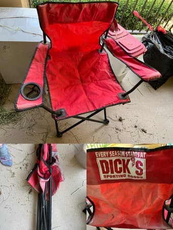 Camping chair large + plant watering can 2
