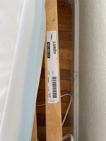 Mattress, bedframe, laundry basket for sale! 2
