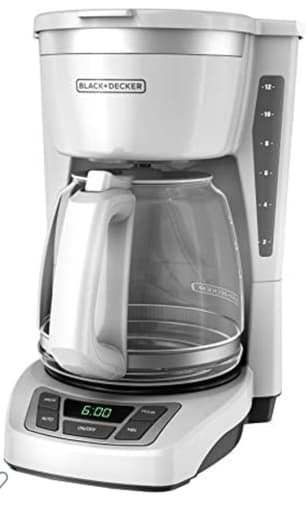 Black and decker coffee maker 12 cup programmable (white) 1
