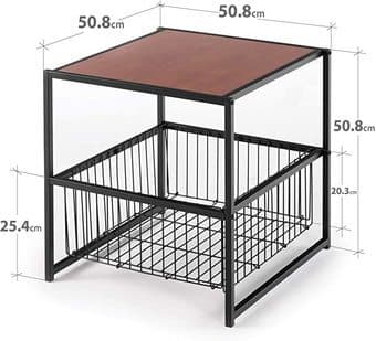 Side Table with Storage Basket - Like New condition (originally $85) 2