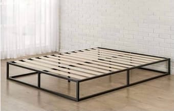 Bed frame with slats 1