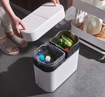 Sleek 10L trash can 2