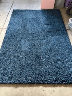 Ikea blue rug - nice condition 1