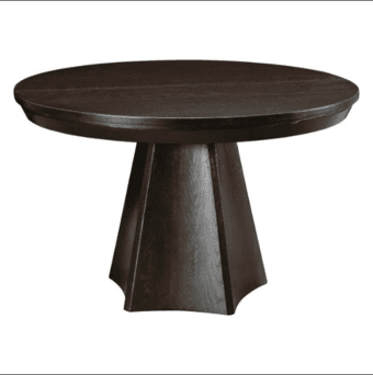 Black circular dining table, selling at 5% of original price 1