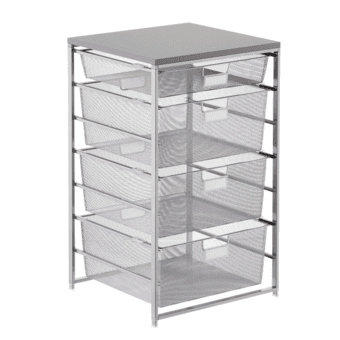Metal Mesh drawers, silver (Original value $189) 1