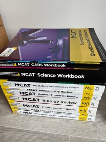 The Princeton Review MCAT Complete Set with EXTRA study books 1