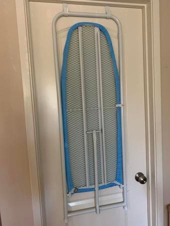 Steam Iron & Door Hanging Ironing Board -- As Good As New 2