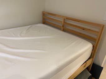 Queen bed and mattress 2