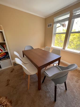 Set of 2 IKEA Gray Dining Chairs 1