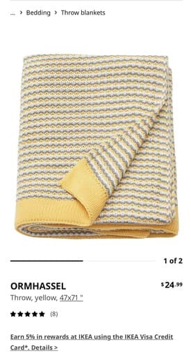 Ikea throw blankets and pillow covers 2