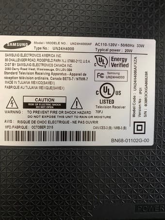 24" Samsung TV 2