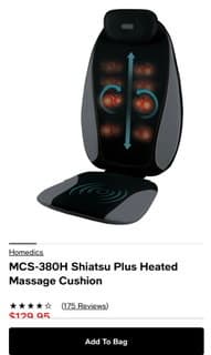HoMedics heated massage cushion 1