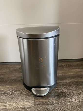6L stainless steel trash can 1