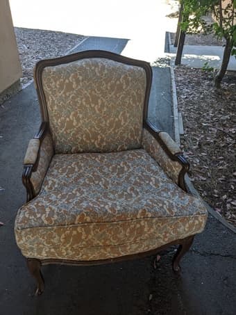 Vintage side sofa and chair 2