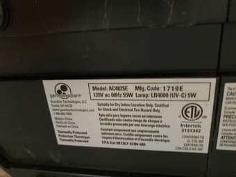 Air Purifier Germ Guardian AC4825E 2