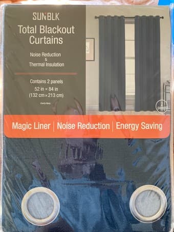 Brand new blue blackout curtains 1