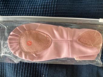 Genuine leather pink dance/ballet shoes 2