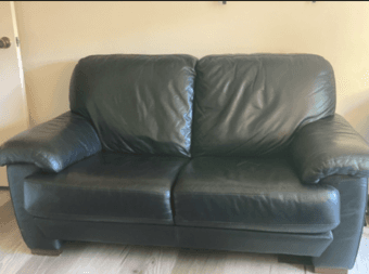 Black Couch/Loveseat in excellent condition 1