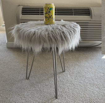 Soft Furry Ottoman/ Footrest Stool 1