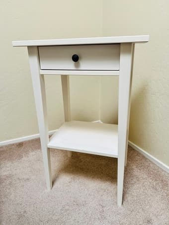 White bedside table 2