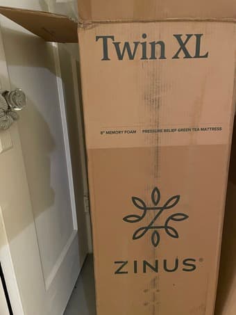 XL Twin Foam Mattress and Bed Frame by Zinus 1