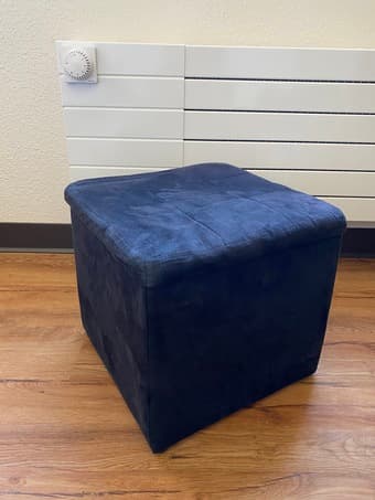Black Ottoman 1