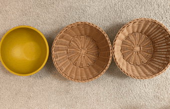 Three big fruit baskets/bowls 1