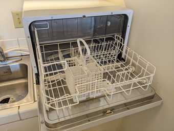 Small dishwasher perfect for two people! 2