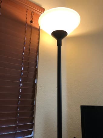 Standing lamp, decor piece, humidifier, charger organizer, iclicker 1