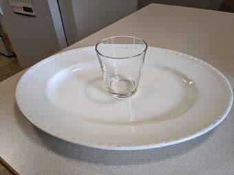 Vintage oval white platter/tray 2