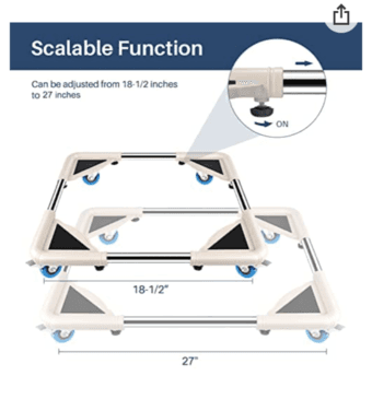 Mobile Roller With 4 Locking Wheels - Adjustable 1