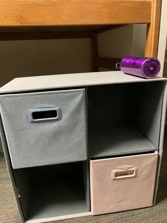 Teal Plastic Basket $7, Fabric Drawer $10 OBO 1