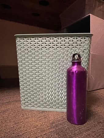 Teal Plastic Basket $7, Fabric Drawer $10 OBO 2