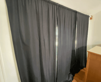 Curtain + Curtain Rod (SUPER BLACKOUT) 1