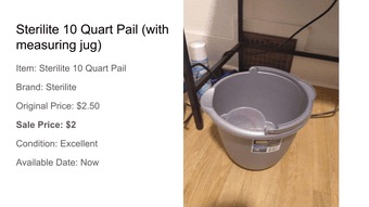 Move-Out Sale (Cleaning Items) 1