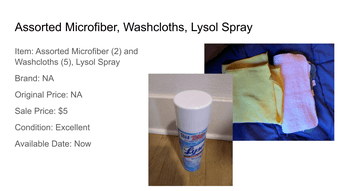 Move-Out Sale (Cleaning Items) 2