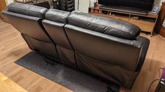 Double leather recliner 2