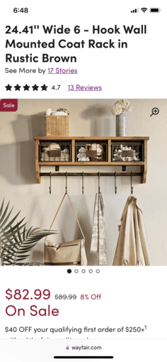 Coat rack and entryway organizer 2