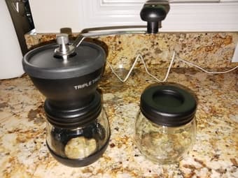 Granite nonstick frying pan and coffee grinder 2