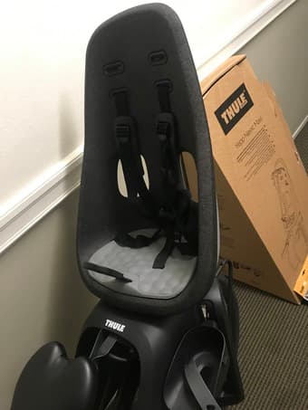 Thule Yepp Nexxt Maxi child bike seat with accessories, gray, Like New 1