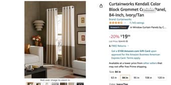 Room/Dividers/Now Tension Curtain Rod - (120-150 inch) and curtain 2