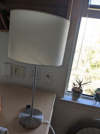 Side table lamp (white shade) 1