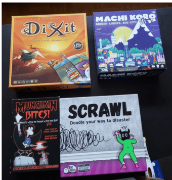 nintendo switch + ps4 games, board game, mechanical keyboard 1