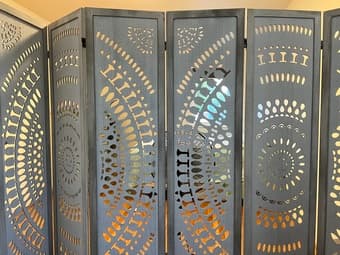 6-Panel SOLID WOOD Room Divider ("shoji screen" style) 1